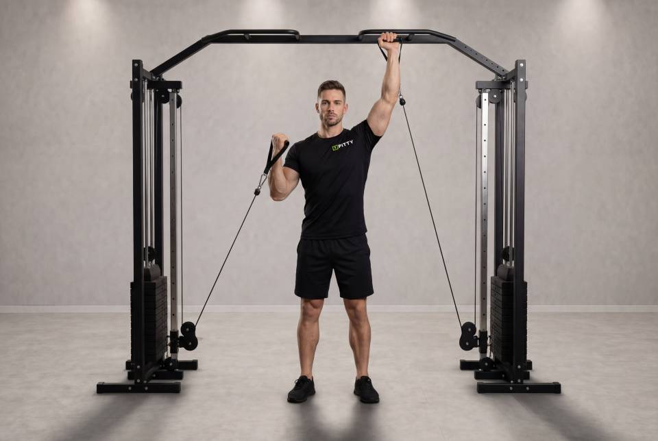 Alternating Cable Shoulder Press
