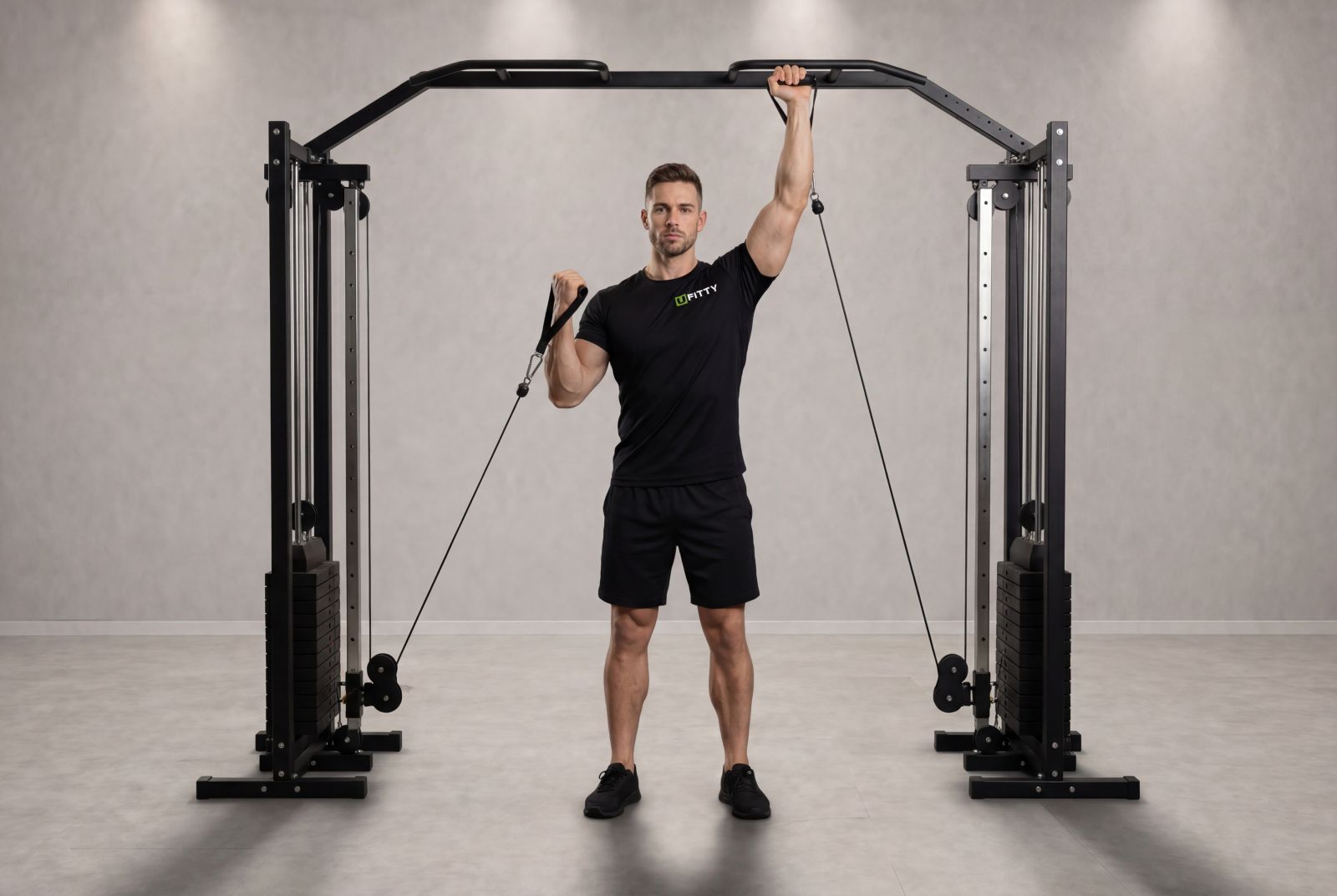 Alternating Cable Shoulder Press