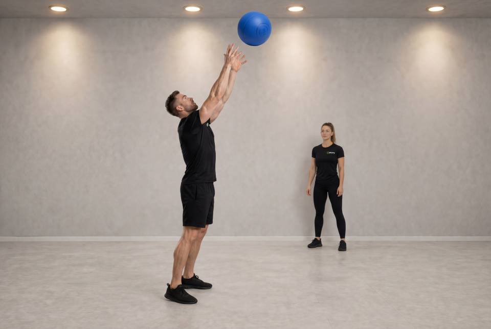 Backward Medicine Ball Throw