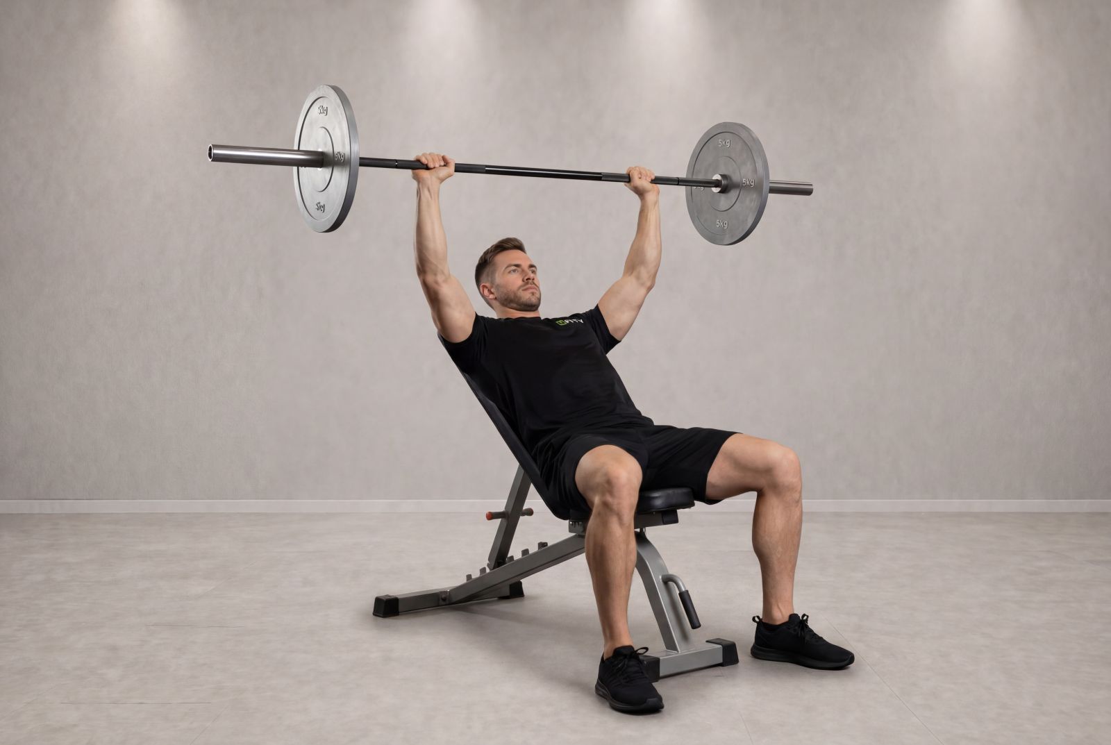 Barbell Incline Shoulder Raise
