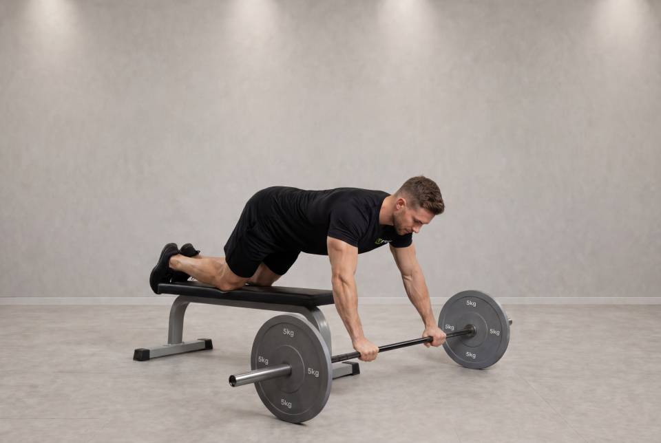 Barbell Rollout from Bench