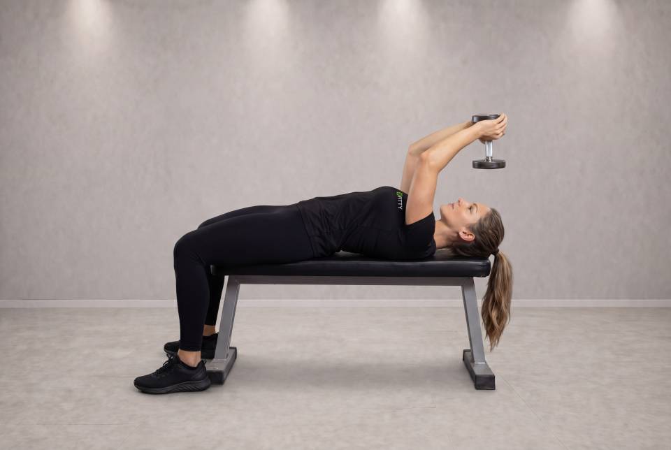 Bent-Arm Dumbbell Pullover